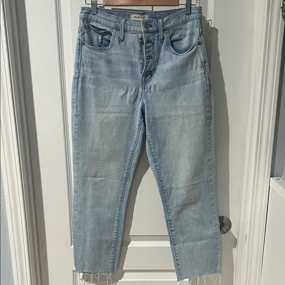 Madewell Light Blue Women's Jeans (high rise slim crop boy jean)